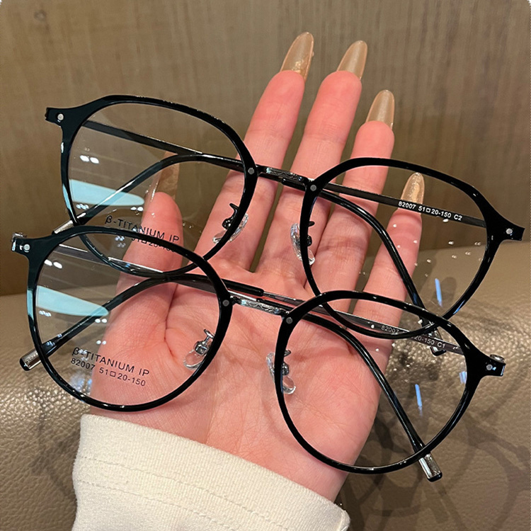 CROWN｜9.3g 超軽量ナチュラル風メガネ｜レトロスタイル | Round RxReady - 商品画像 6/11