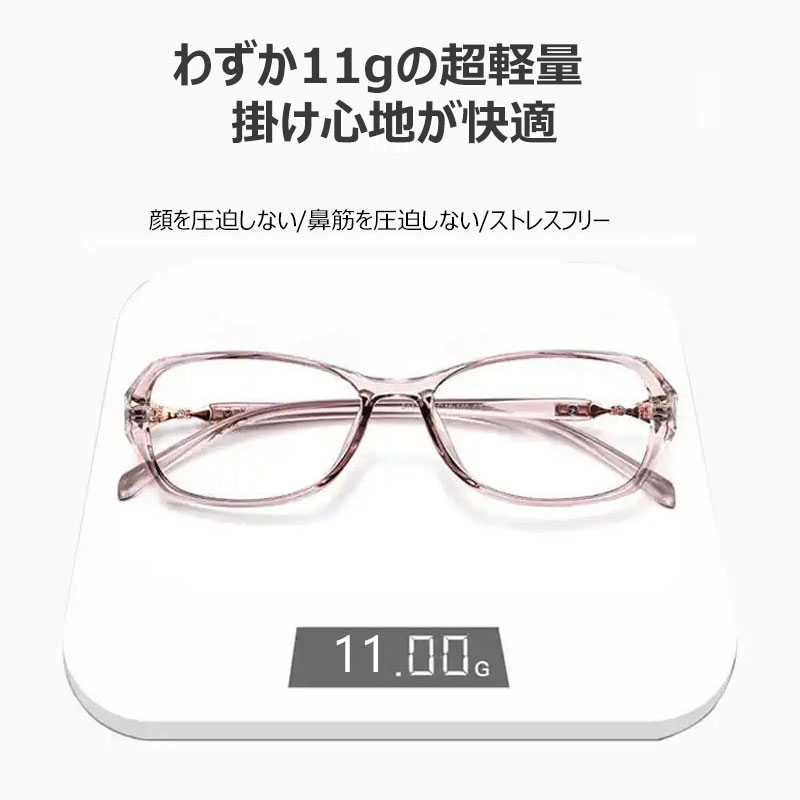 Eterlens エレガントで透明なブルーライトカット老眼鏡 | おしゃれさんに欠かせない/ビジネス | カジュアルに活躍 - 商品画像 9/10 (CatEye BlueGuard)