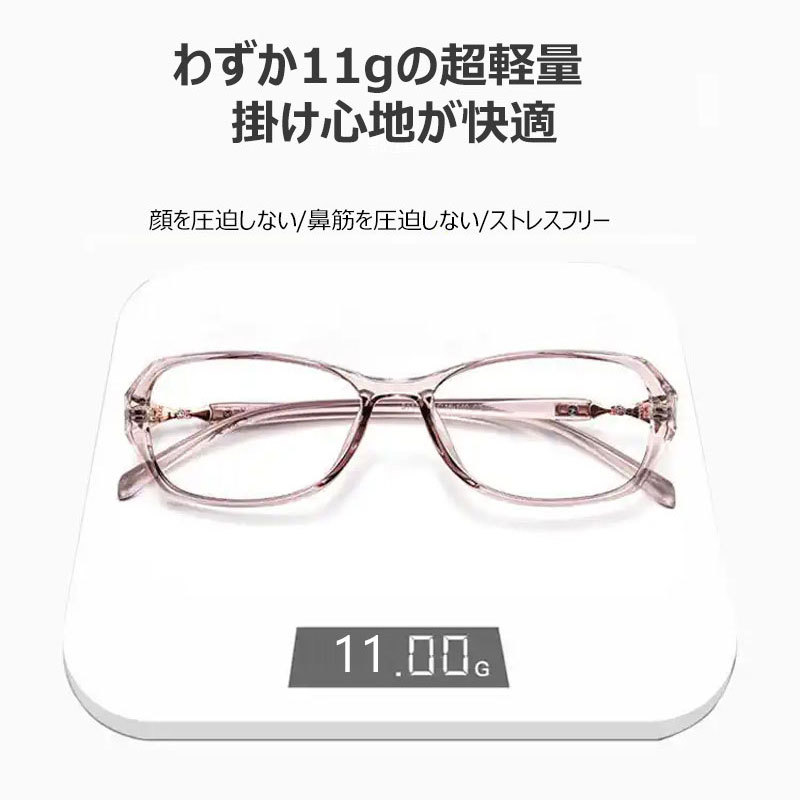 Eterlens エレガントで透明なブルーライトカット老眼鏡 | おしゃれさんに欠かせない/ビジネス | カジュアルに活躍-Eterlens
