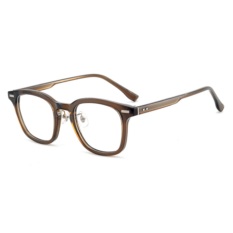 Eterlens | レトロ風超軽量ウェリントン型アセテートメガネ | クラシックなデザイン