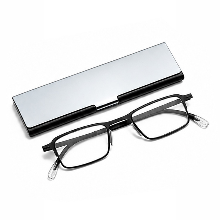 【超薄型・折りたたみ式】Eterlens折りたたみ式超薄型 老眼鏡│ブルーライトカット│メンズスクエアフレーム