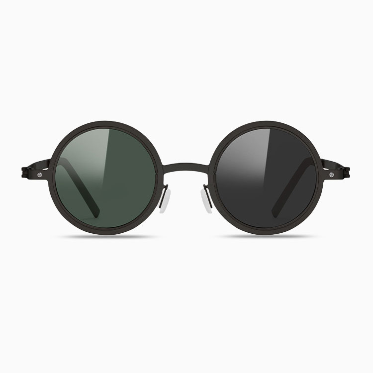 Eterlens│丸型回転調節可能な調光サングラス│クリアな偏光レンズ│UV カット