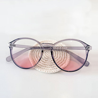 Eterlens | ビッグフレームチークメガネ | 小顔効果ブルーライトカット | 素顔に映える