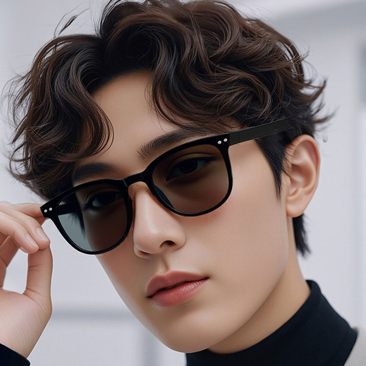 Eterlens | スクエアフレーム  TR90 | カラーレンズ  折りたたみ可能  | uv400 偏光サングラス-Eterlens