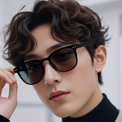 Eterlens | スクエアフレーム  TR90 | カラーレンズ  折りたたみ可能  | uv400 偏光サングラス-Eterlens