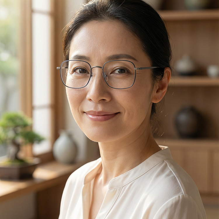 Eterlens-クラシックなメタルスクエアフレーム