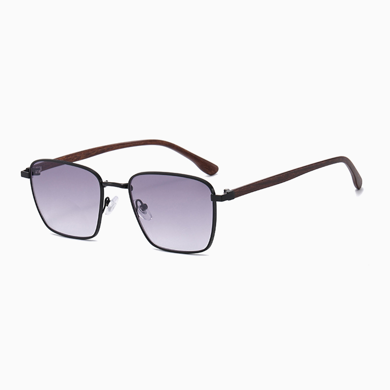 【サングラス×老眼鏡の 2in1】Eterlens｜グラデーションレンズUVカット老眼鏡付きグサングラス｜極細メタルスクエアフレーム│顔まわりをすっきり見せる│上品な一本