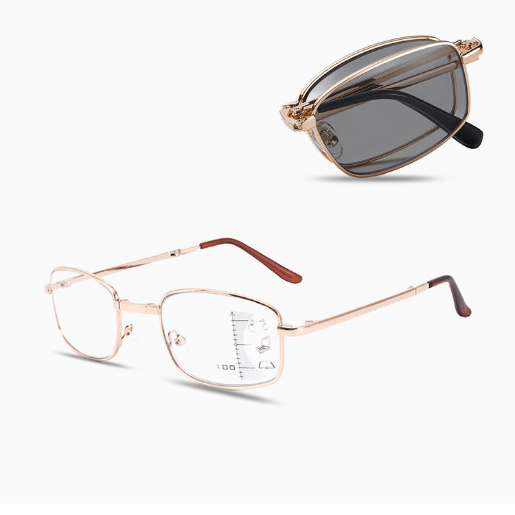 Eterlens | チタン合金折りたたみ式 | 遠近両用調光レンズ | ファッション老眼鏡-Eterlens