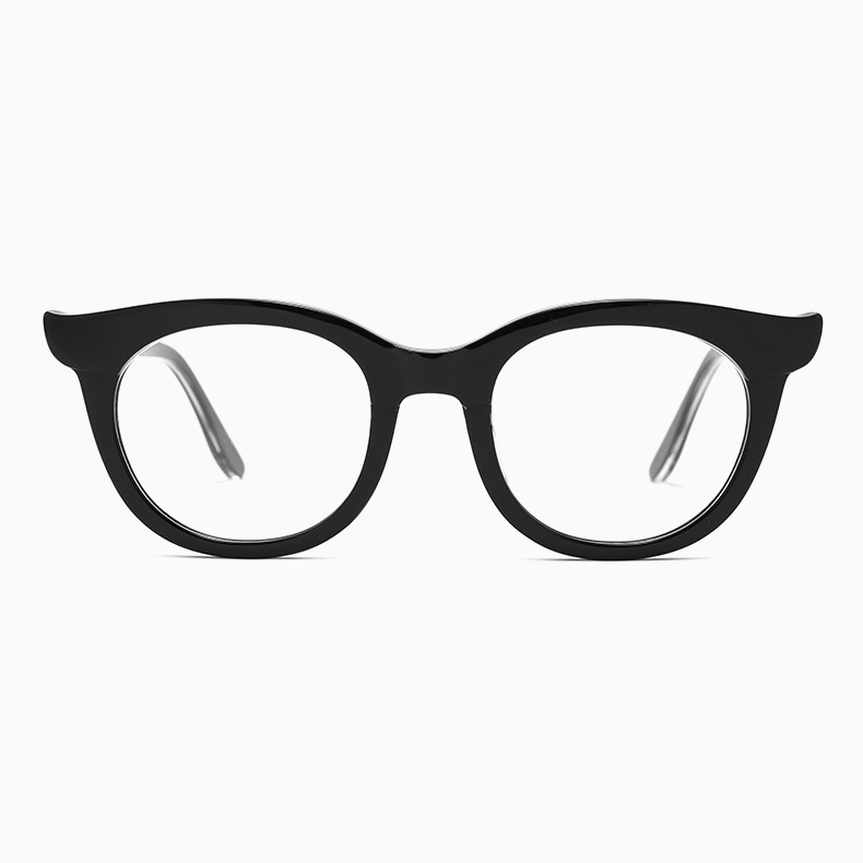 Eterlens｜派手なバイカラーブローフレームメガネ｜おしゃれで個性的