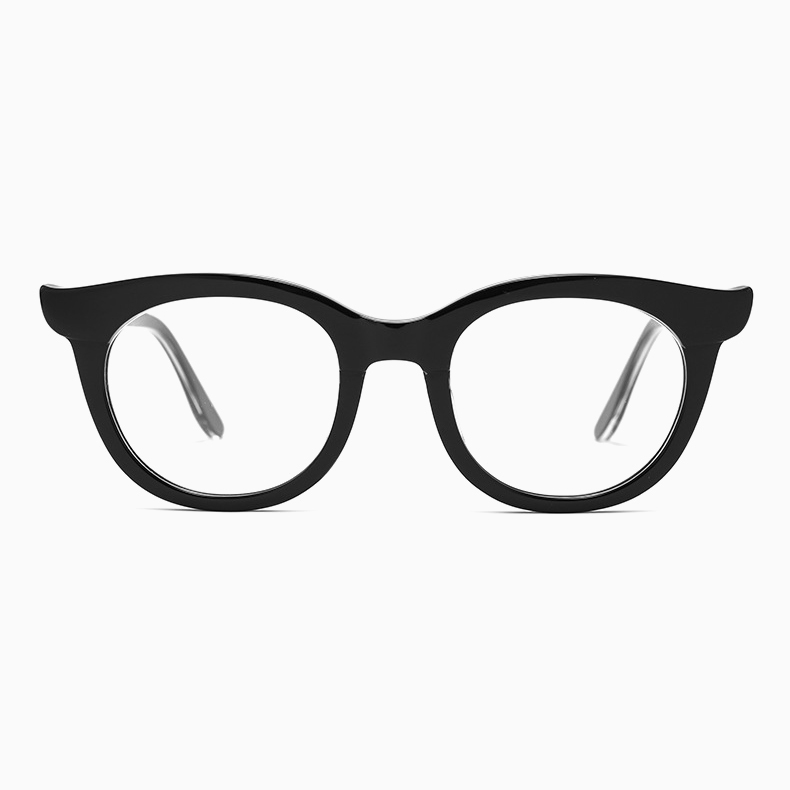 Eterlens｜派手なバイカラーブローフレームメガネ｜おしゃれで個性的