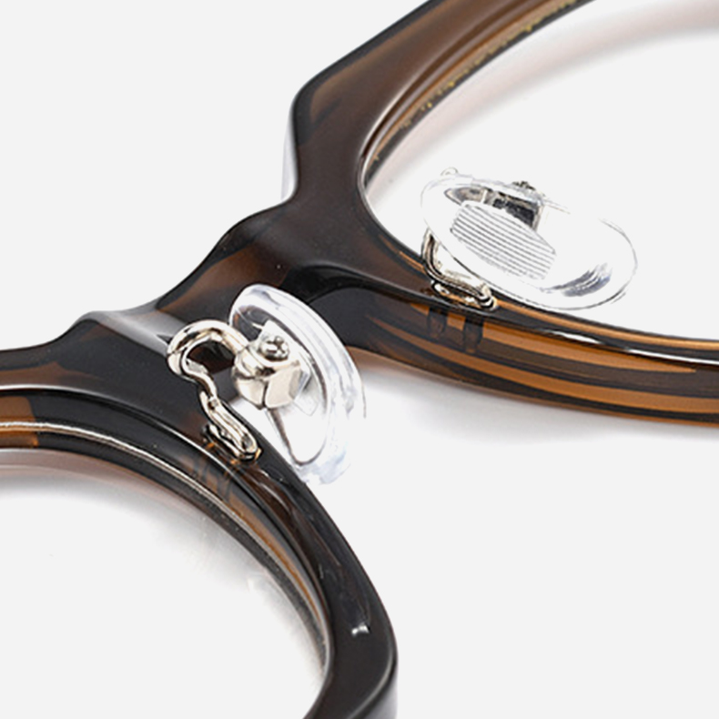 【上質な光沢・クラウンパント】Eterlens 度付きウェリントンメガネ | 17.5g軽量アセテートフレーム | 個性的デザイン・小顔効果・おしゃれメガネ - 商品画像 7/10 (Wellington RxReady)