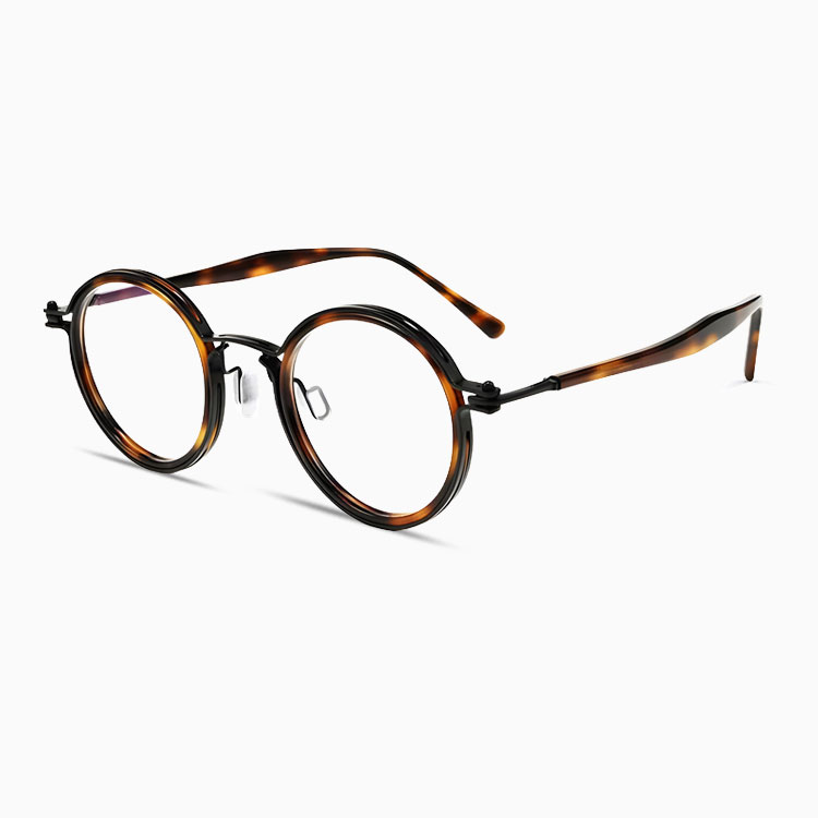 【小顔効果・レトロな鯖江風】Eterlens 老眼鏡 おしゃれ 丸メガネ 度付き | クラシックなボストン型軽量フレーム | べっ甲調デザイン・男女兼用 商品画像 17