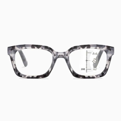 Eterlens 老眼鏡【ジ・エディット】| かけるだけで私が変わる| 究極の小顔効果ビッグフレーム | ブルーライトカット |遠近両用 |おしゃれ