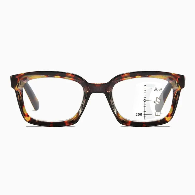 Eterlens 老眼鏡【ジ・エディット】| かけるだけで私が変わる| 究極の小顔効果ビッグフレーム | ブルーライトカット |遠近両用 |おしゃれ