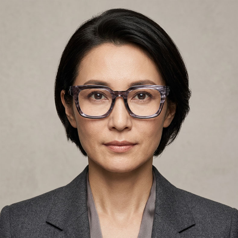 ETERLENS | 小顔効果・超軽量TR | 水墨画風ビッグフレーム | 快適な見え心地 | おしゃれ 老眼鏡 - 商品画像 4/15 (Wellington BlueGuard)