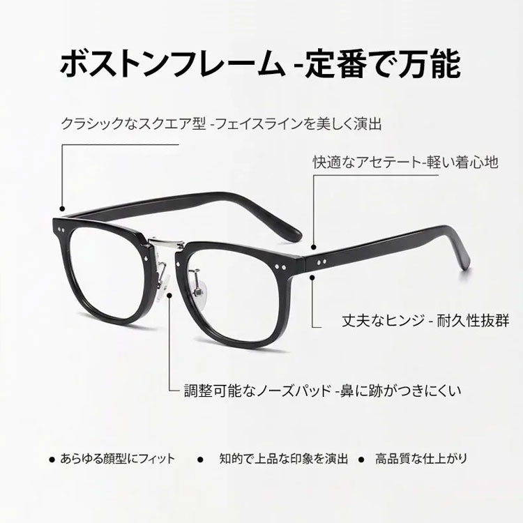 【1本3役・遠近両用】Eterlens 老眼鏡 おしゃれ 調光レンズ | 累進多焦点サングラス | 室内外兼用・ベストセラー - 商品画像 11/12 (Wellington Progressive)