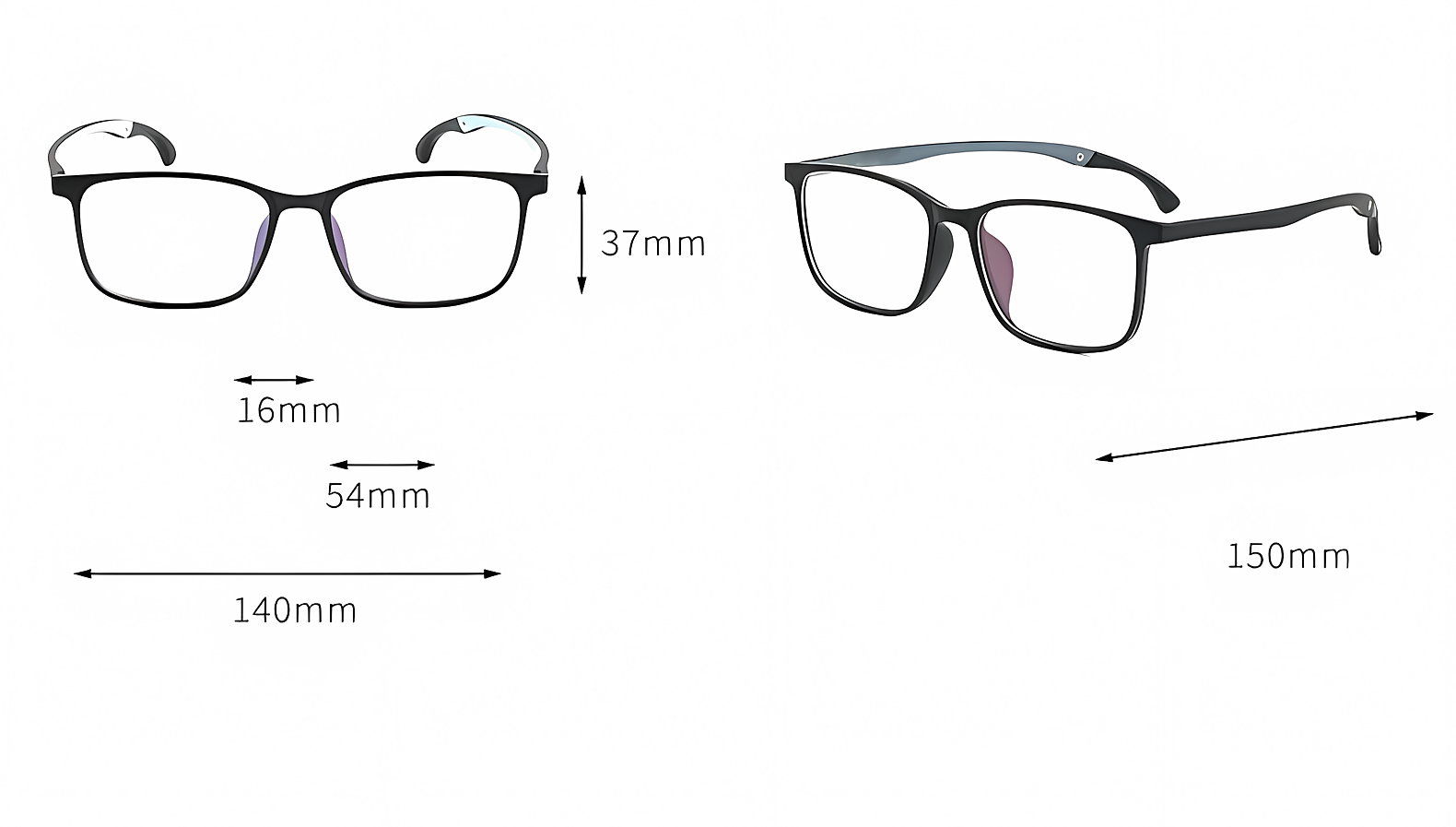 Eterlens GRAVITY｜9.8g 超軽量TR滑り止めの調節可能テンプル|スポーツ用メガネ 商品説明画像 3