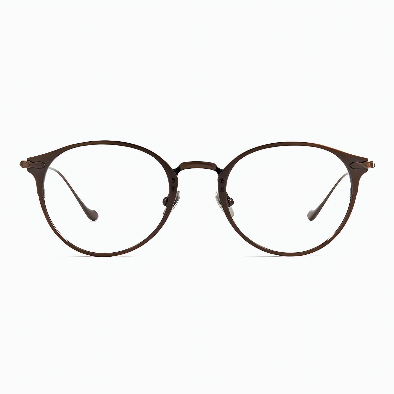 【知的なネイビー×ゴールド・チタン】Eterlens 15g メガネ 度付き おしゃれ ボストン | 軽量・金属アレルギー対応 | クラシック・男女兼用 - 商品画像 14/14 (Boston RxReady)