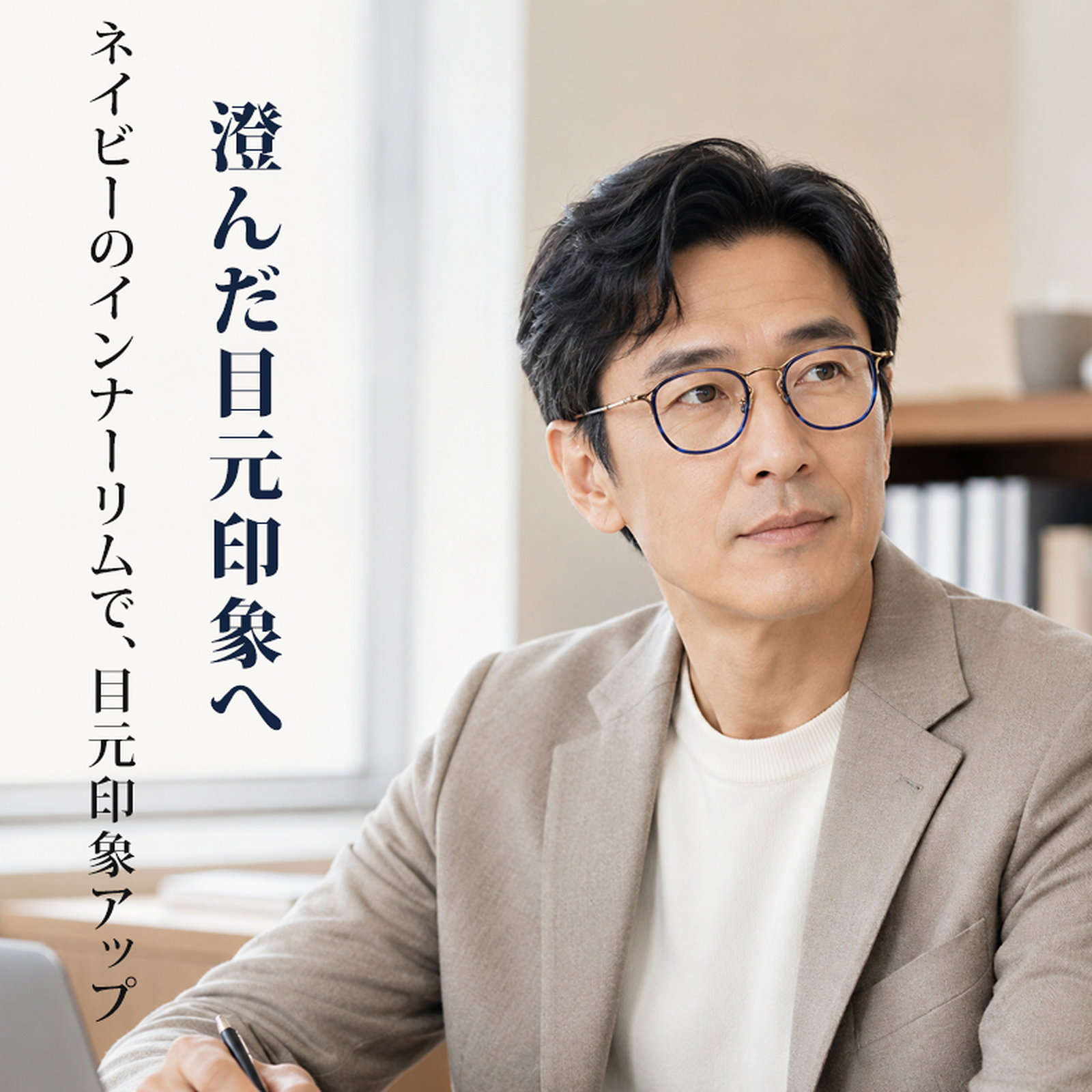 11.5g 軽量で個性的なチタンメガネ｜匠の技が光る一本 | Wellington RxReady | Eterlens 商品画像 5