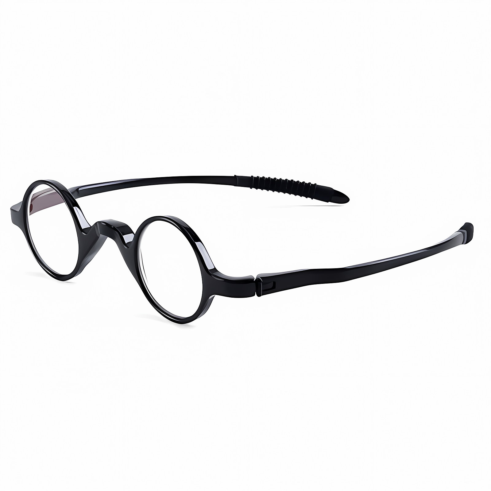 Eterlens｜高弾性TR素材 レトロ風ラウンド型メガネ│わずか11gの軽量設計、顔を挟まず│アジア人の顔立ちに合わせた設計│近視・遠視・乱視・老眼用レンズに対応