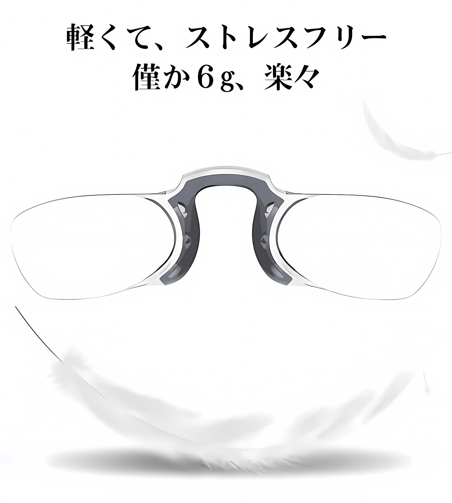 【財布に収まる・テンプルなし】Eterlens ノーズクリップ リーディングミラー｜超軽量シリコン素材｜持ち運び便利｜ユニセックス 商品説明画像 20