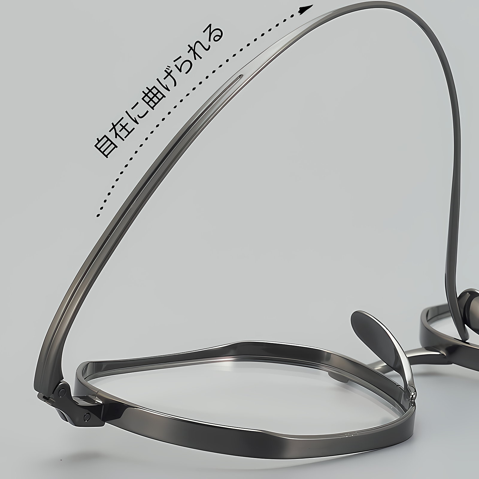 【小顔効果・ 超軽量 9.7g】Eterlens オーダーメイドメガネ 多角形 | 纯チタンフレーム | 度付き対応・幾何学モダン・男女兼用 - 商品画像 5/12 (Round RxReady)