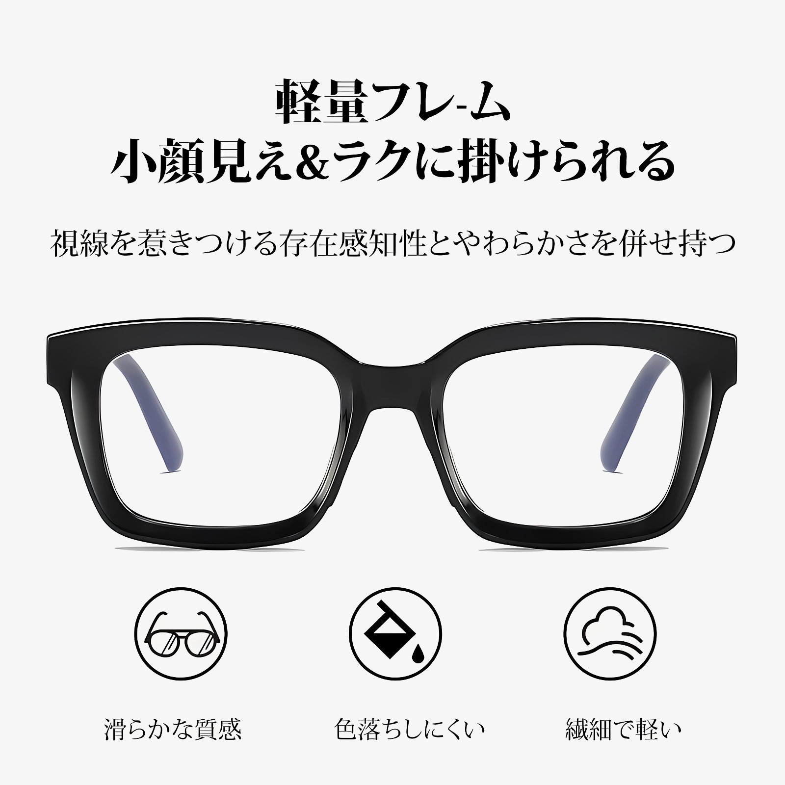 知性の窓  | ブルーライトカット老眼鏡ビッグフレームウェリントン型 | Wellington BlueGuard | Eterlens
