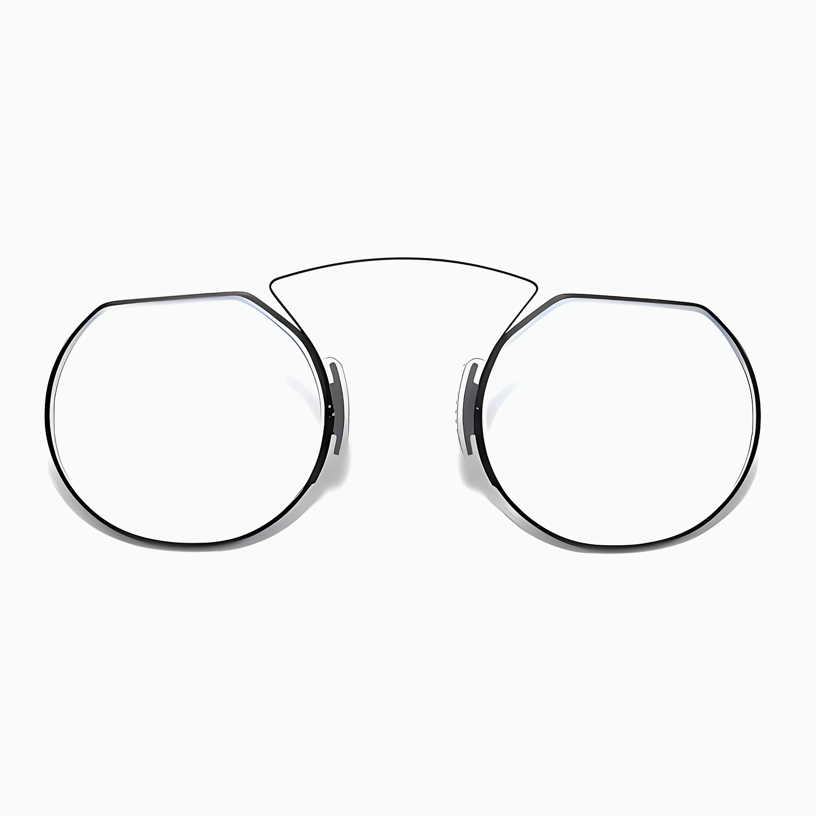 鼻に挟むタイプ ブルーライトカット|耳掛けのないメガネ老眼鏡 | Rimless FoldLite - 商品画像 1/8