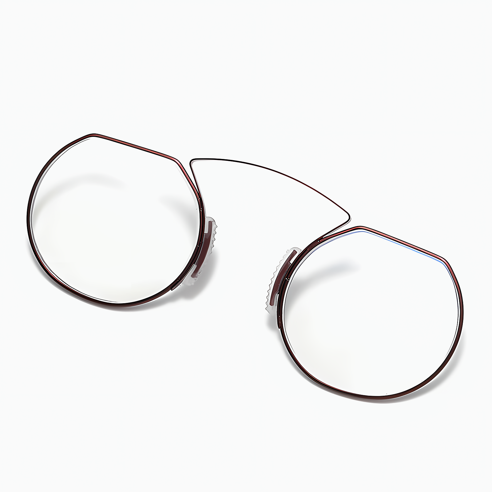 鼻に挟むタイプ ブルーライトカット|耳掛けのないメガネ老眼鏡 | Rimless FoldLite - 商品画像 5/8
