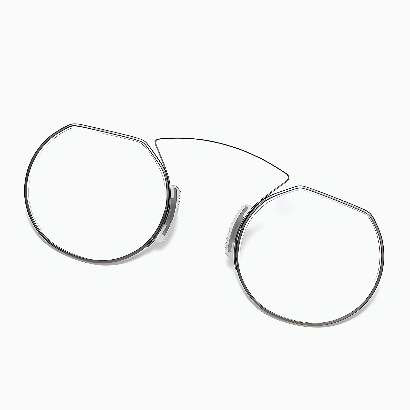 鼻に挟むタイプ ブルーライトカット|耳掛けのないメガネ老眼鏡 | Rimless FoldLite - 商品画像 6/8