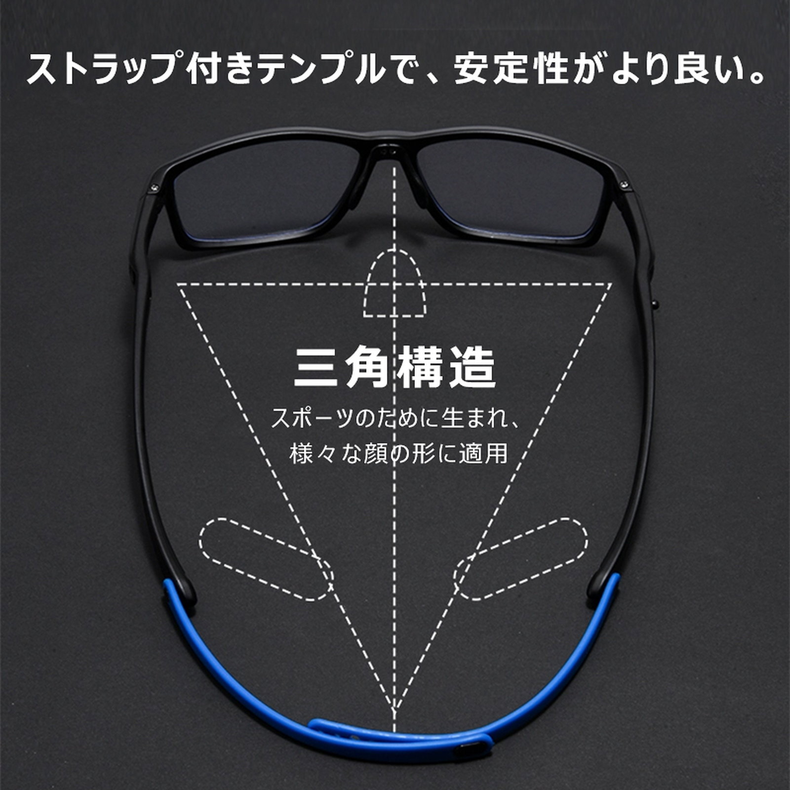 Eterlens 変形するアイウェア【THE CONNECT】| 激しい動きでも絶対に落ちない。| 遠近両用・調光・ブルーライトカットの全部入り 商品画像 5