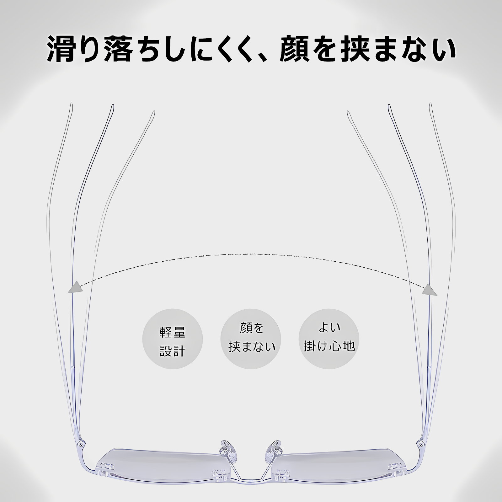 超軽量リムレスブルーライトカット老眼鏡 | Rimless Progressive | Eterlens 商品画像 7