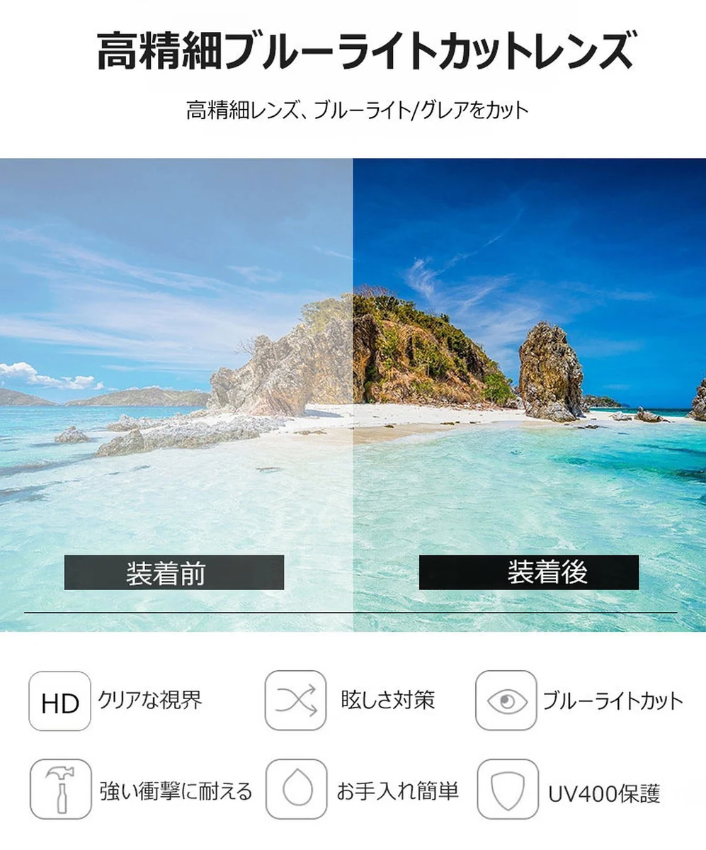フォックス型 レディースフォックス老眼鏡 | Fox BlueGuard 商品説明画像 4
