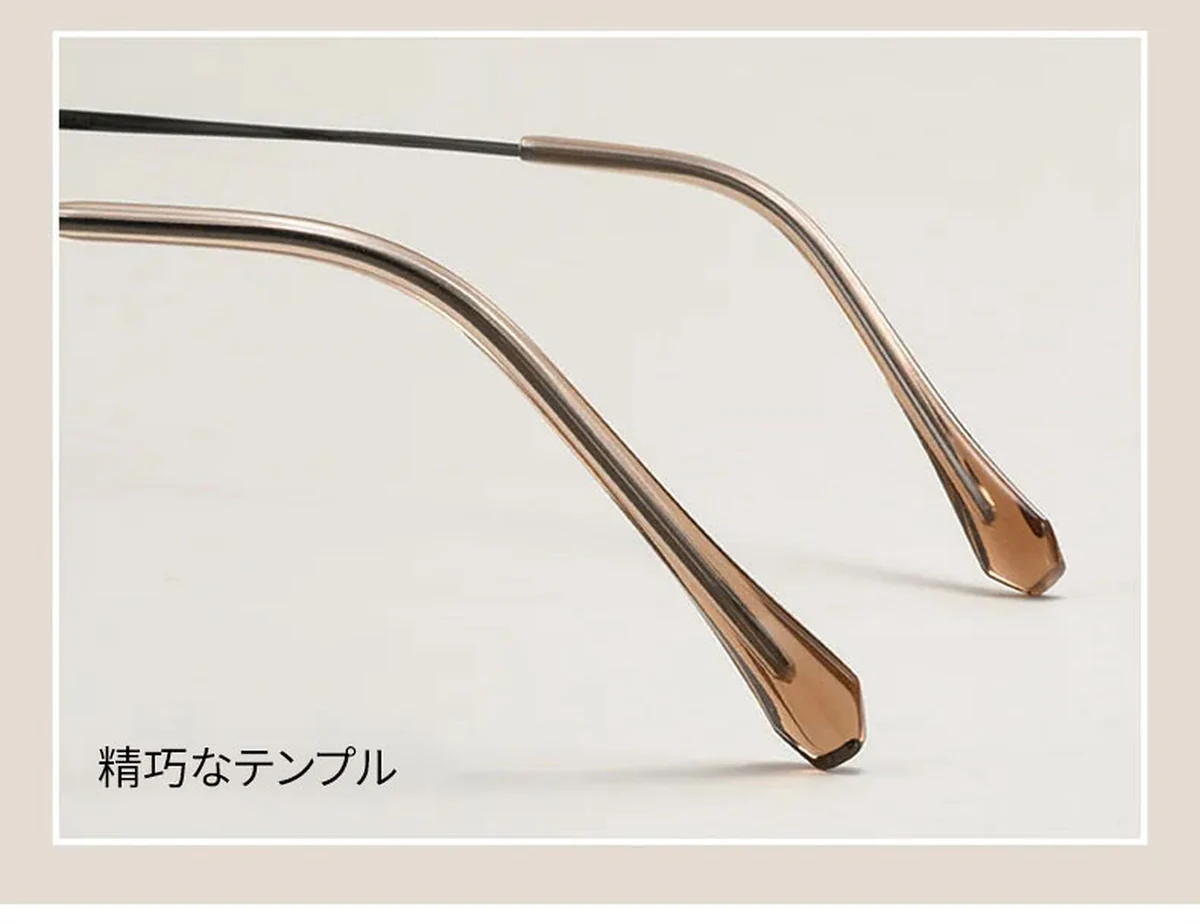 【時の円環・超軽量】Eterlens 7g メガネ 度付き対応 おしゃれ 丸メガネ | 透明感のあるグレー・ボストン | 金属アレルギー対応・ユニセックス 商品説明画像 12