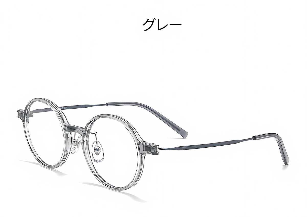 Eterlens 時の円環コレクション｜9.2g セミチタンキーホールブリッジデザイン | レトロで高級感のあるメガネ 商品説明画像 12