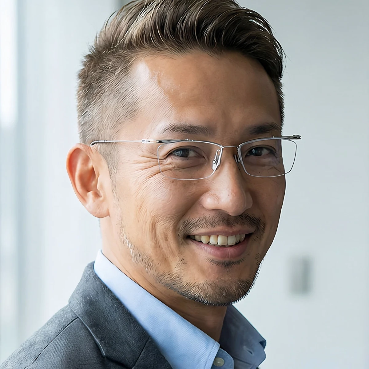 【8.6g超軽量・鼻に跡がつかない】｜Eterlens 純チタン製 老眼鏡｜ おしゃれ メンズ レディース ｜ブルーライトカット ｜小顔効果 ｜スクエア型 度付き対応 商品説明画像 8