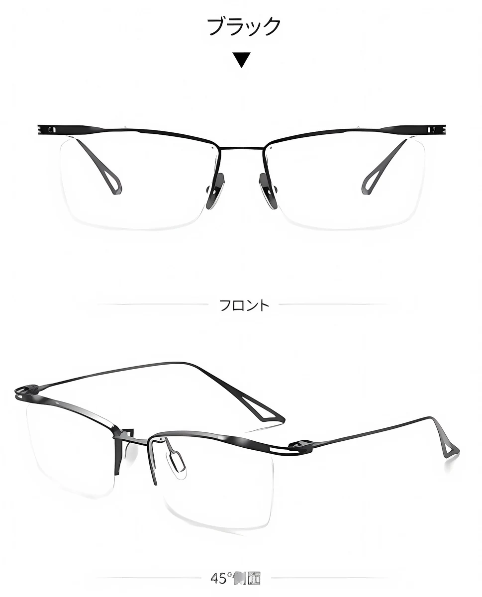 【8.6g超軽量・鼻に跡がつかない】｜Eterlens 純チタン製 老眼鏡｜ おしゃれ メンズ レディース ｜ブルーライトカット ｜小顔効果 ｜スクエア型 度付き対応 商品説明画像 23