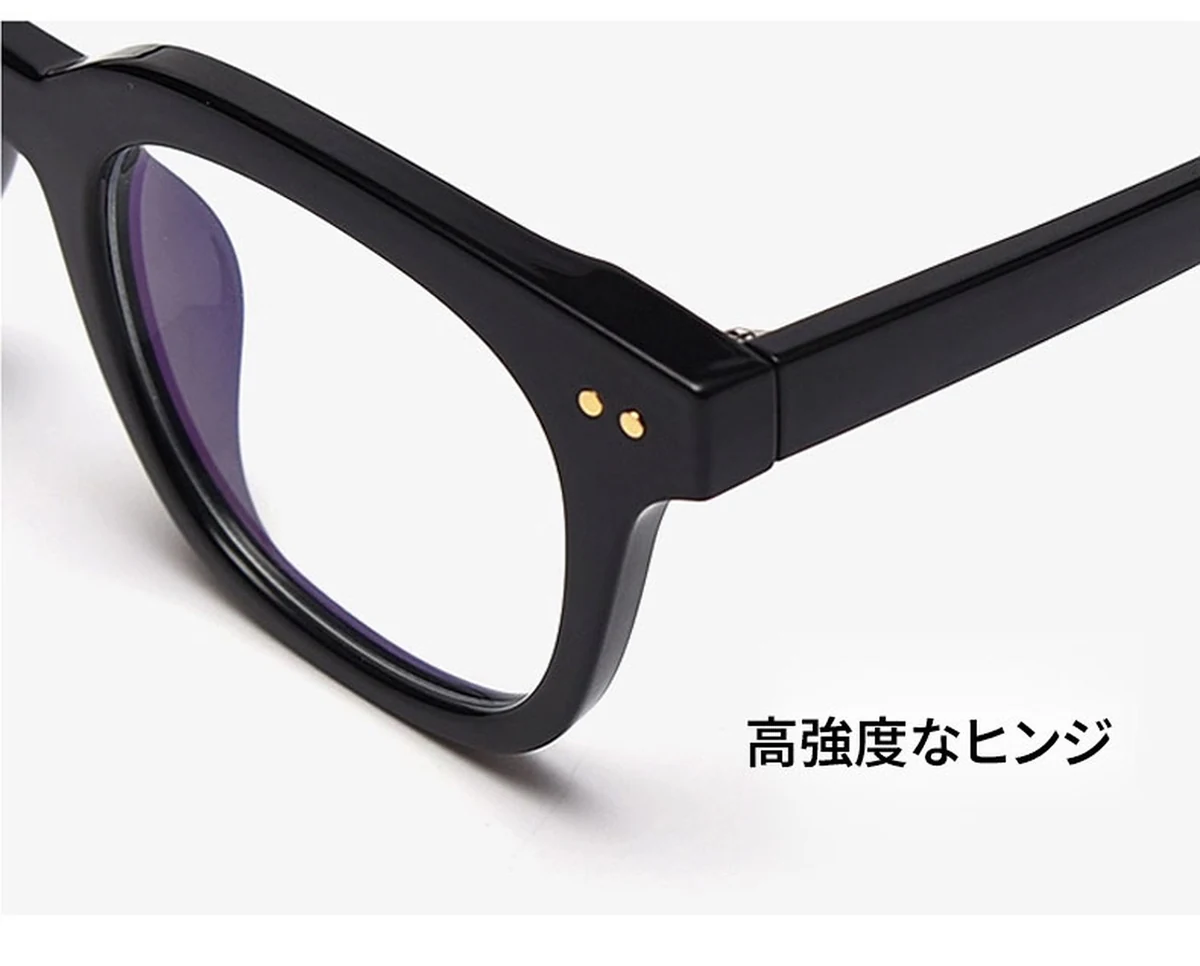 知性の窓レトロ風太セルフレームメガネ | クラシックな太セル | コーデしやすい | Wellington RxReady 商品説明画像 8