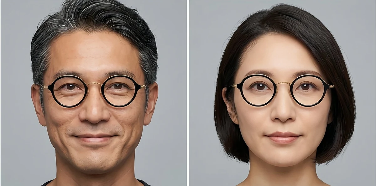 【匠の技が光る・極上の掛け心地】Eterlens 時の円環 | 職人仕上げ チタン製ラウンドメガネ | 10.9g 超軽量 上品なフレーム 商品説明画像 2
