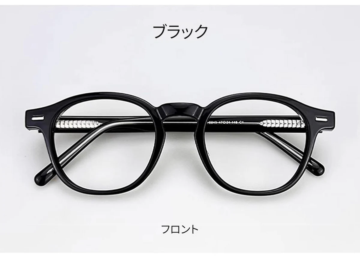 【匠仕上げ・芯張りテンプル】Eterlens 度付きメガネ|高密度アセテート|上質でクラシックなボストン型|超軽量・高耐久・おしゃれ 商品説明画像 14