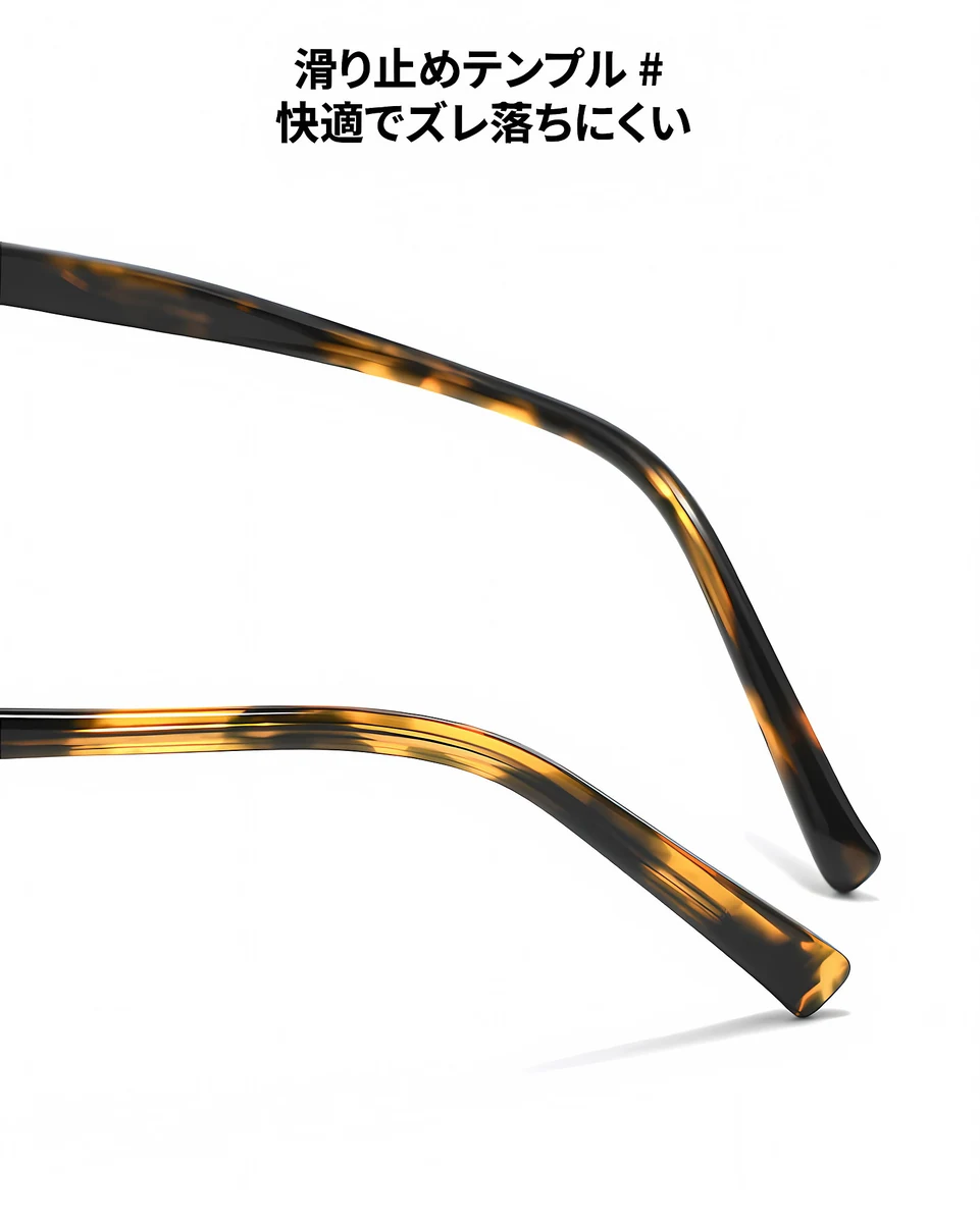 【知性の窓】18.6g ボストン型キーホールブリッジメガネ | Eterlens度付き対応 | 小顔効果・レトロでモダン | お洒落 伊達メガネ ユニセックス 商品説明画像 17
