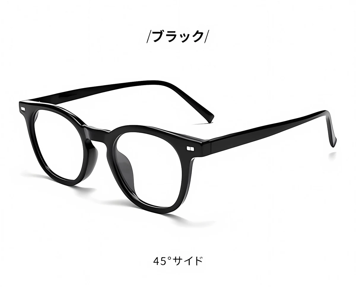【知性の窓】18.6g ボストン型キーホールブリッジメガネ | Eterlens度付き対応 | 小顔効果・レトロでモダン | お洒落 伊達メガネ ユニセックス 商品説明画像 22