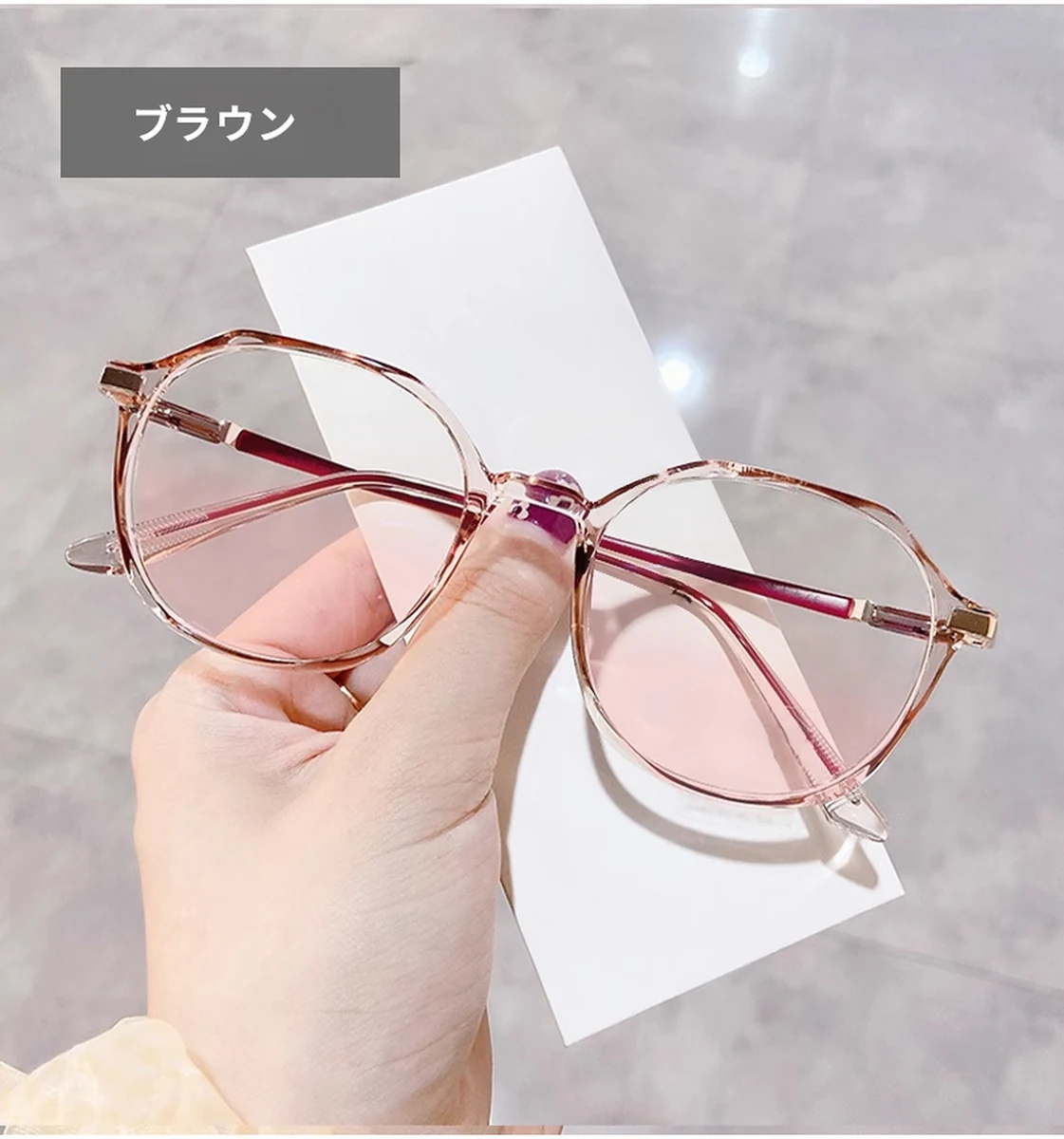 【ピンク系ライトレンズ・すっぴん美人】Eterlens 11g レディース メガネ |TR90×メタル軽量フレーム|血色感アップ・顔まわりをすっきり見せる印象の女性専用設計 商品説明画像 8