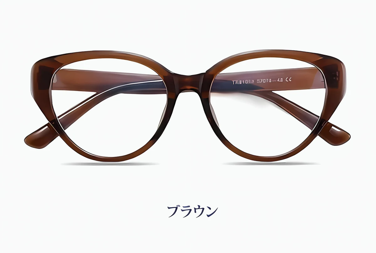 [NEW]【小顔効果・メガネ】ETERLENS | フェイスライン補整「フォックス型」 | リフトアップ | 軽量 アセテート 大人可愛い 度付き 商品説明画像 18