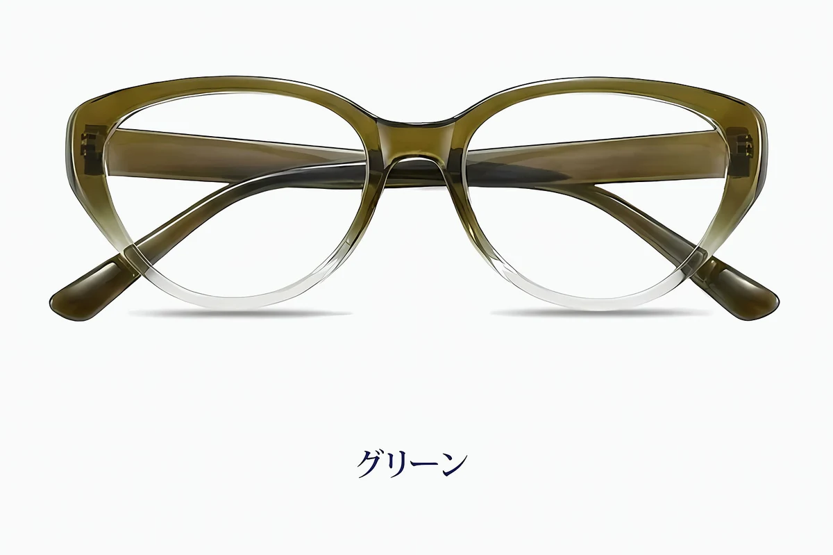 [NEW]【小顔効果・メガネ】ETERLENS | フェイスライン補整「フォックス型」 | リフトアップ | 軽量 アセテート 大人可愛い 度付き 商品説明画像 20