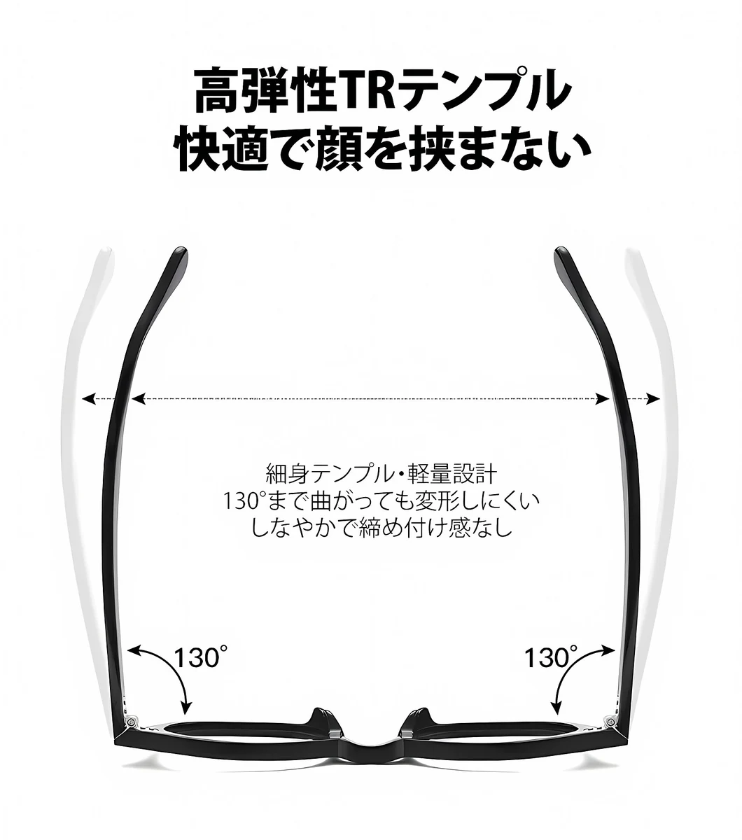 Eterlens 【遠近両用・累進多焦点レンズ】THE MAestro| 巨匠の知性と、ストレスフリーのかけ心地。| 新感覚サーモントブロー ブルーライトカット 商品説明画像 12