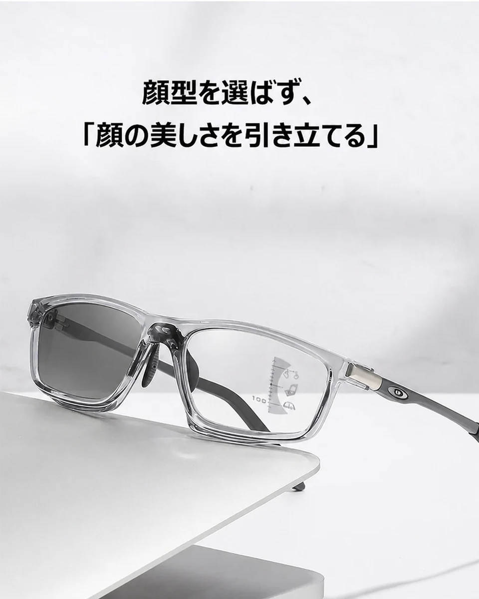 [Gray] Eterlens リーディングミラー "ヴァーテックス" | 全ての機能をこの1本に集約 | 遠近両用 調光レンズ ブルーライトカット | 快適フィットの調整可能鼻パッド、滑り&hellip; 商品説明画像 10