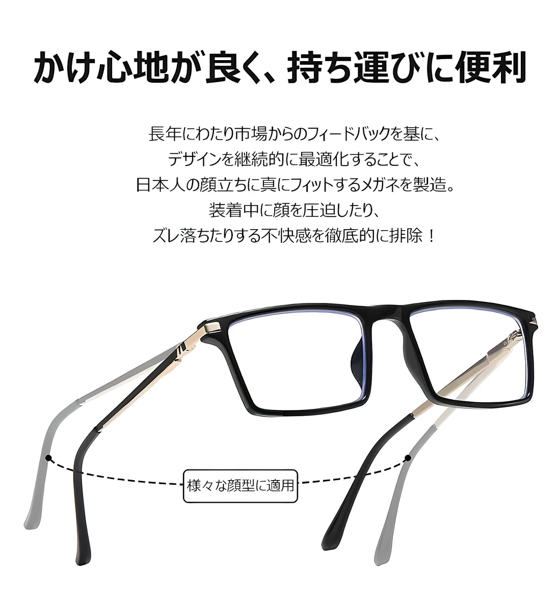 Eterlens 1本3役！遠近両用・瞬間調光サングラス【ブルーライトカット・老眼対応】 商品説明画像 3