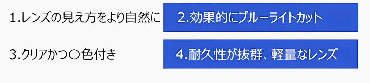 累進多焦点遠近両用ブルーライトカット老眼鏡 | Square Progressive 商品説明画像 14