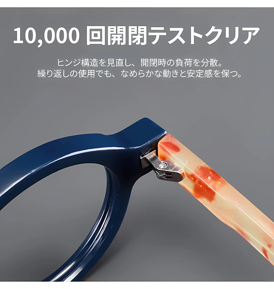 【時の円環コレクション】Eterlens｜匠の技が光る レトロ風太セルラウンド型老眼鏡｜ブルーライトカット｜知的で落ち着いた印象 商品説明画像 13